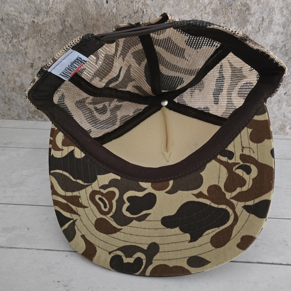 The Madhatter Camouflage Trucker Mesh Back Snapback Hat - Picture 7 of 8